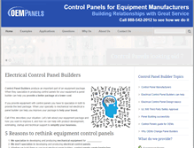 Tablet Screenshot of oempanels.com